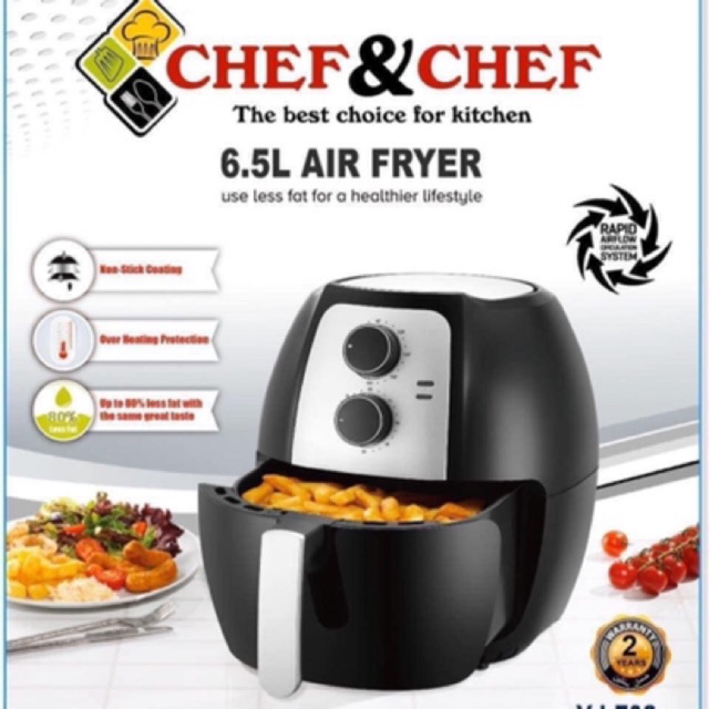 Nồi chiên không dầu chef&chef YJ-702, DUNG TÍCH 6,5L mã bán chạy