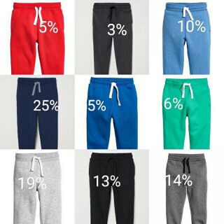 Quần nỉ jogger H&M xuất xịn