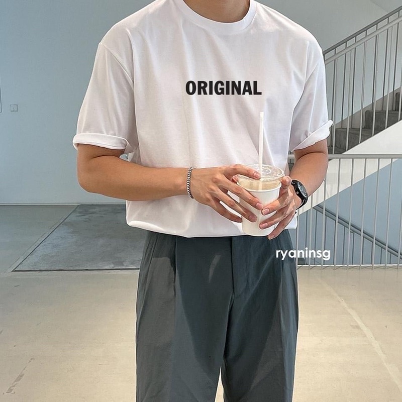 RYAN - Áo thun nam ORIGINAL ngắn tay cotton cổ tròn tay lỡ form rộng oversize