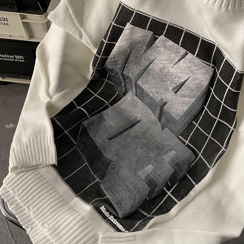 Áo thun ZHELIHANGFEI dáng rộng họa tiết độc đáo phong cách Mỹ cổ điển thời trang