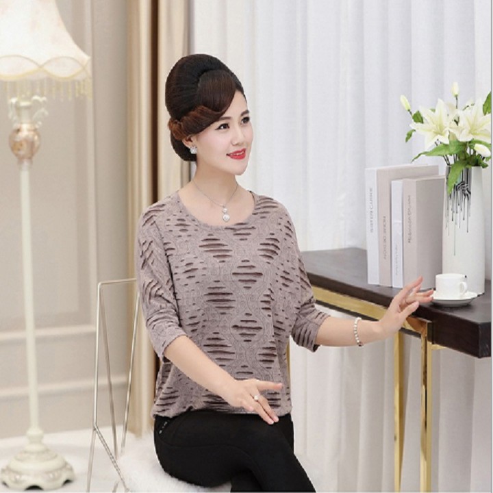 Áo trung niên nữ tay lỡ