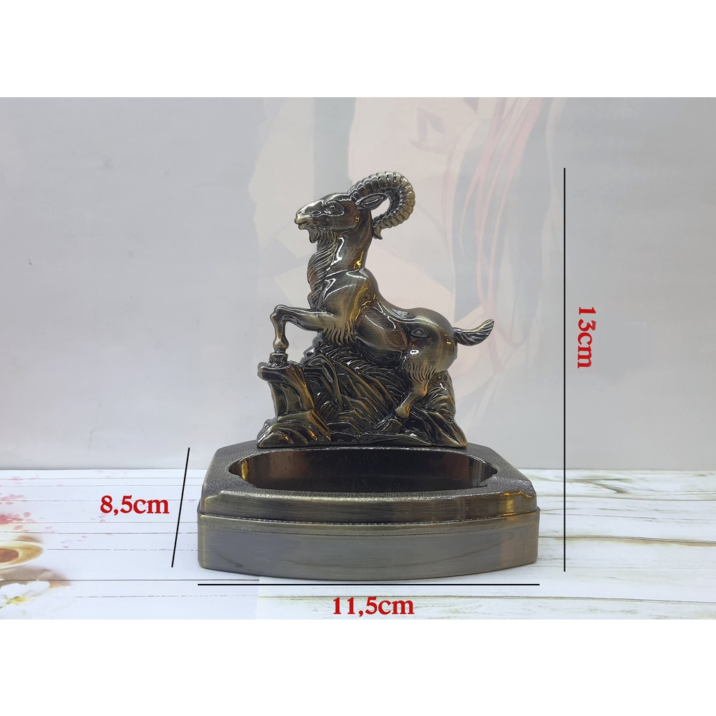 Mô hình hợp kim gạt tàn mạ đồng tích hợp q ụet  - Baystore