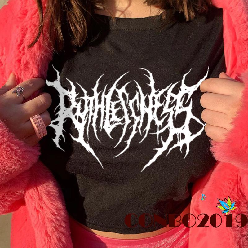 Áo Thun Crop Top Tay Ngắn Cổ Tròn In Họa Tiết Hình Học Thời Trang Mùa Hè Cho Nữ