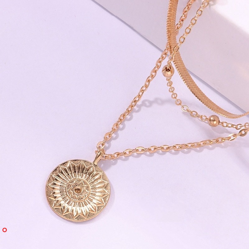 Vòng cổ choker Ba Lớp Mặt Trái Tim Phong Cách retro / Hàn Quốc Thời Trang Cho Nữ