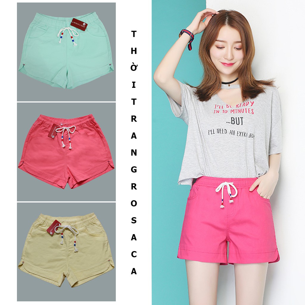 QUẦN SHORT KAKI NỮ LƯNG THUN ĐẸP, GIÁ RẺ ROSACA | BigBuy360 - bigbuy360.vn