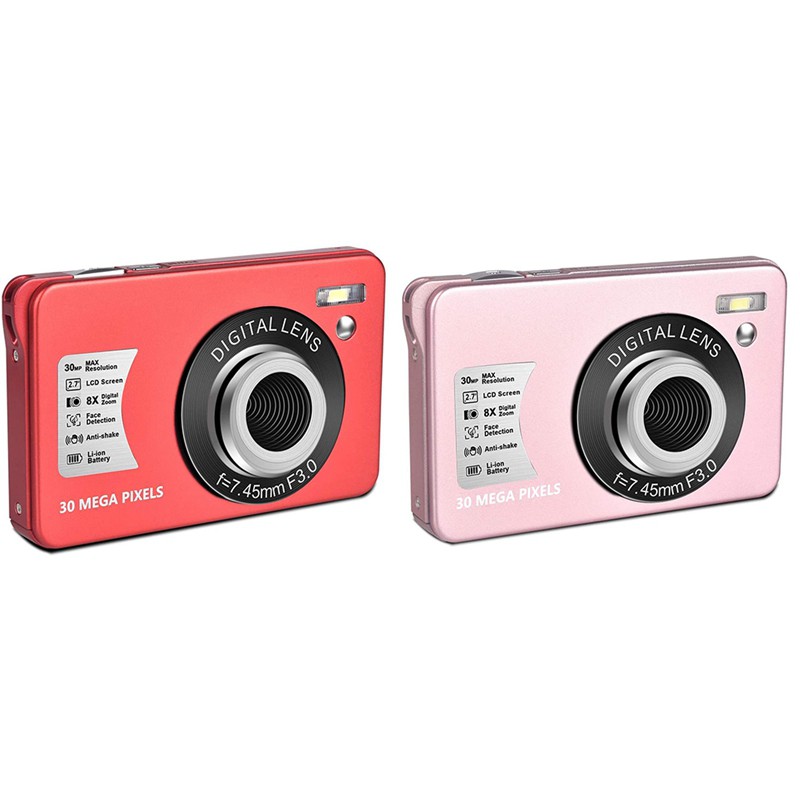 Camera Kỹ Thuật Số Hd 1080p 30 Mp Mini 2.7 Inch Với Màn Hình Lcd Zoom,Compact