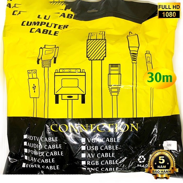 Dây Cáp HDMI 19+1 Arigato 30m Bảo Hành Chính Hãng 5 Năm