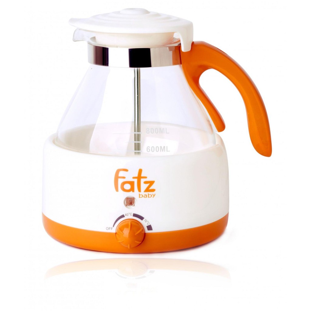 Máy đun nước, hâm nước pha sữa Fatzbaby FB3005 có nhiệt kế 800ml - BH 12 tháng - Tặng bộ cọ 2 chi tiết