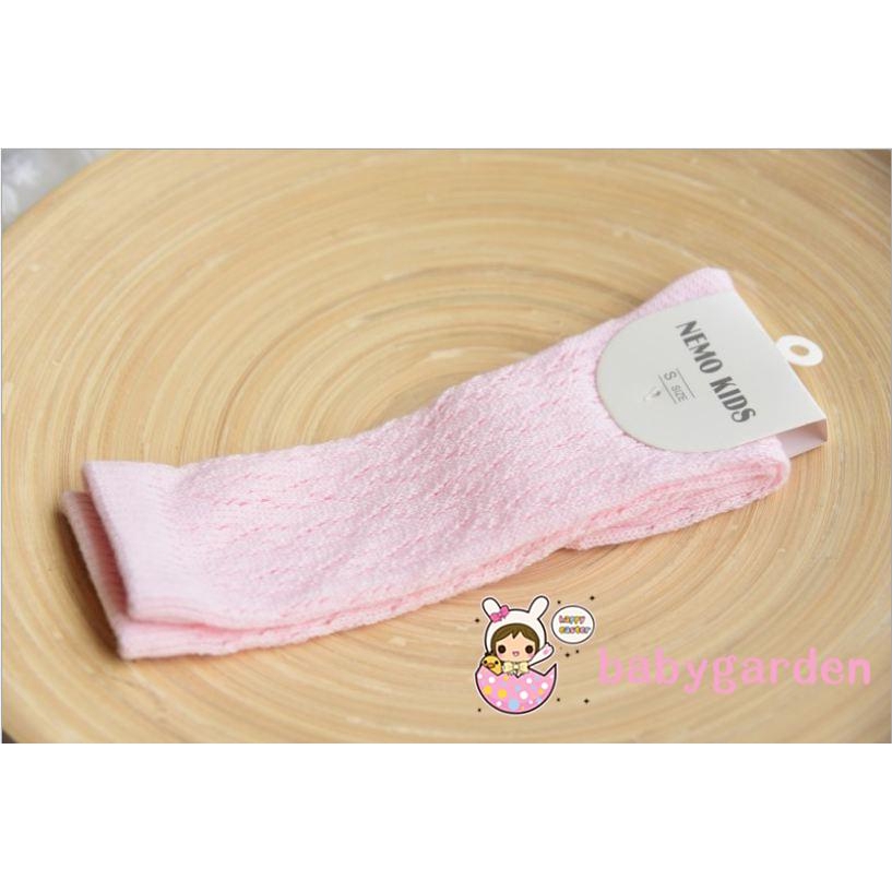 Vớ công chúa cotton phối ren dài ngang gối chống trượt cho bé gái 0-4 tuổi