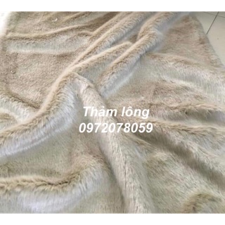 Thảm lông chụp ảnh trải sàn be đậm