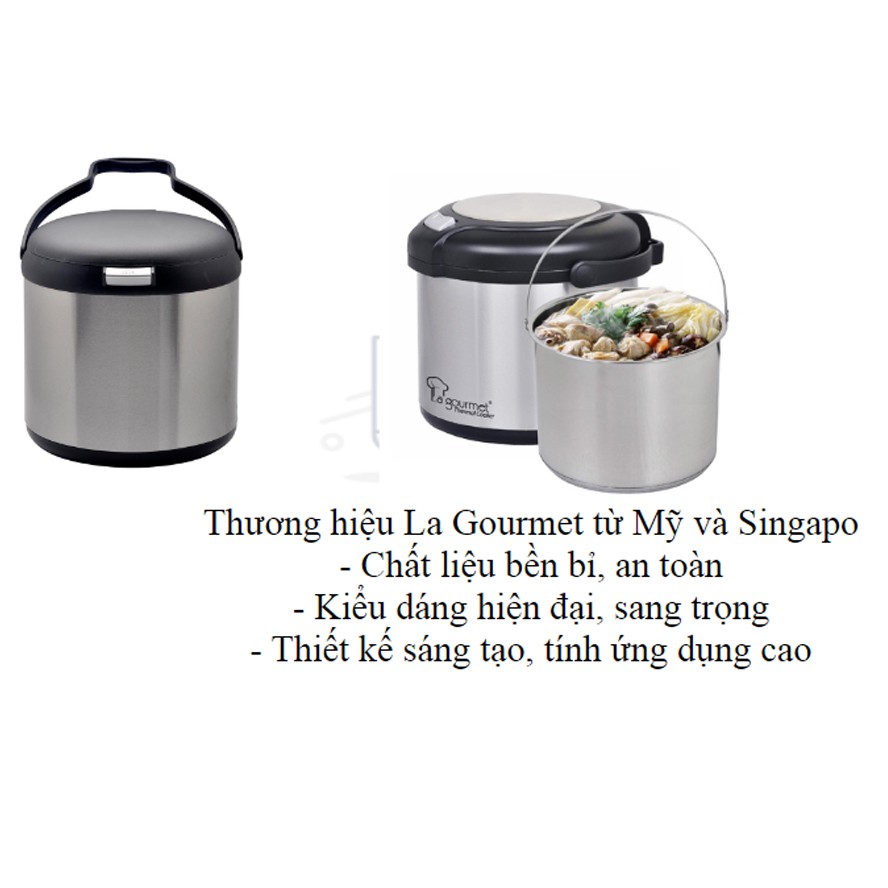 Nồi ủ giữ nhiệt La gourmet 9556704326065 LGMCWTC326065 4.5L