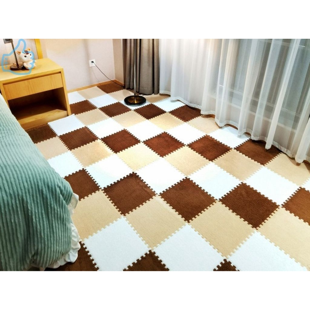 Tấm thảm xốp ghép mặt lông 30x30cm