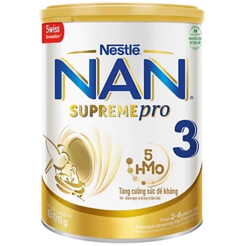 Sữa bột nan supreme pro 3(800g)-date mới, có ship hỏa tốc HCM