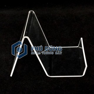 Kệ Đế Mica TRONG SUỐT Trưng Bày Bóp Ví Nam - Combo 10 cái