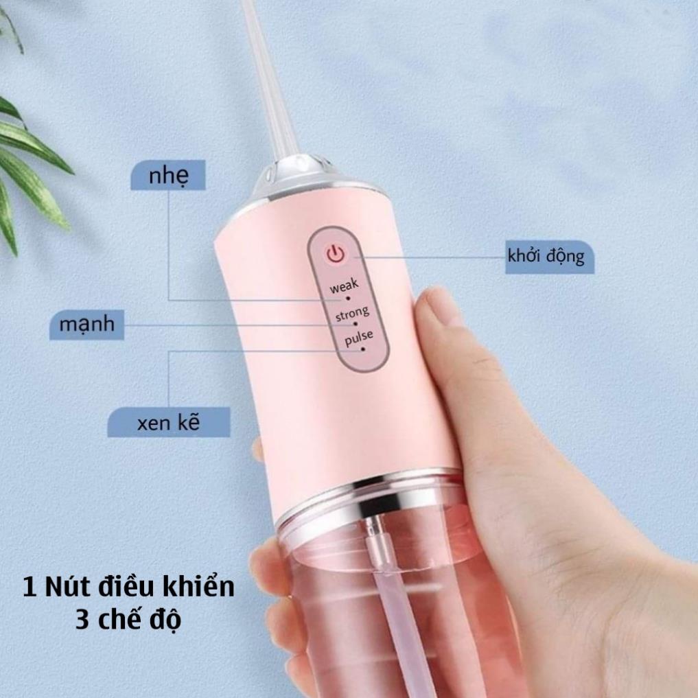 Máy Tăm Nước Vệ Sinh Răng Miệng - Máy Tăm Nước Cầm Tay Du Lịch Oral Irrigator Mẫu Mới Nhất