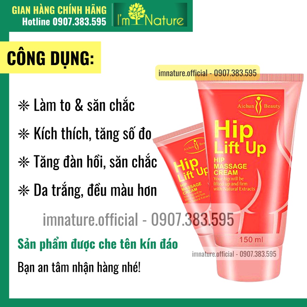 Kem Massage Nở Mông HIP LIFT UP Dưỡng Mông Tròn Trịa Săn Chắc Aichun