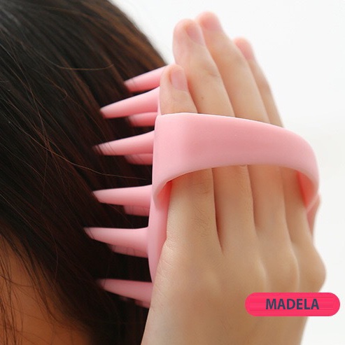 Lược gội đầu silicon Siêu mềm chuẩn an toàn chất lượng FDA ; Lược chải tóc massage gội đầu mềm nhất - LOẠI TO