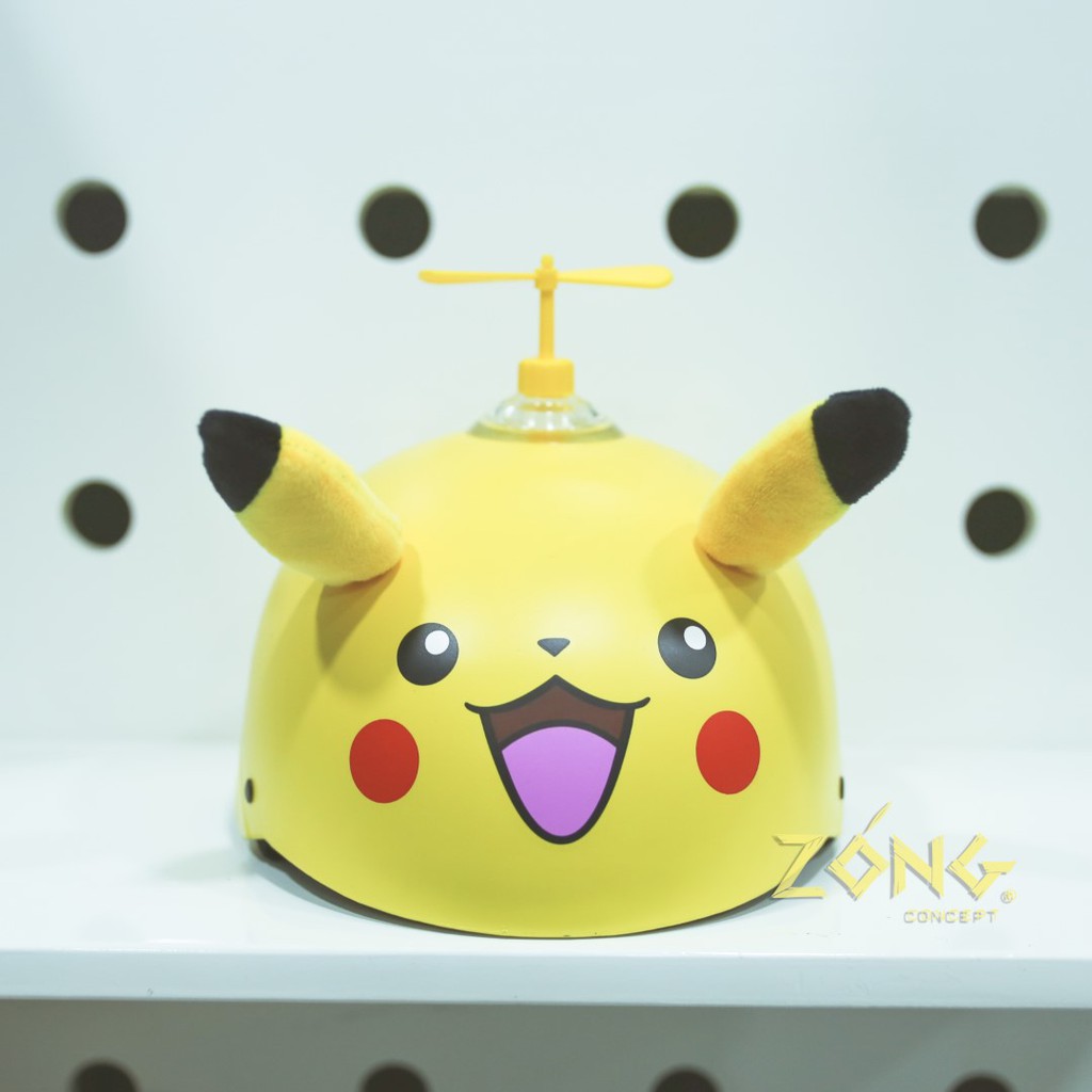 [HÀNG CAO CẤP] Mũ Bảo Hiểm Nửa Đầu Thú ABS - Pikachu - Bảo hành 12 tháng