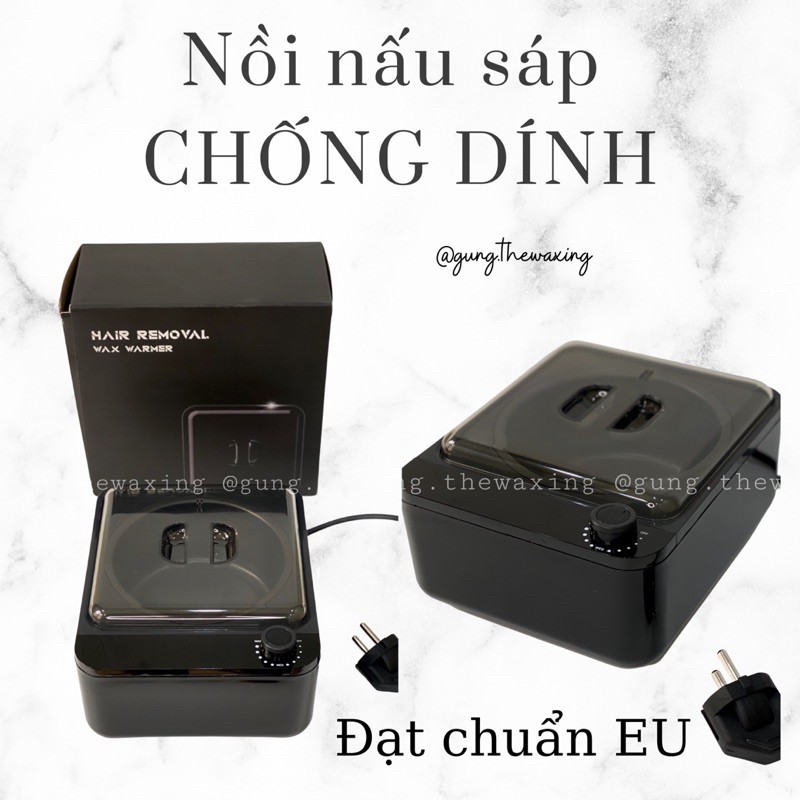 [Mã 156FMCGSALE hoàn 8% xu đơn 500K] NỒI NẤU SÁP WAX CHỐNG DÍNH CERAMIC LOẠI ĐẠT CHUẨN EU CAO CẤP