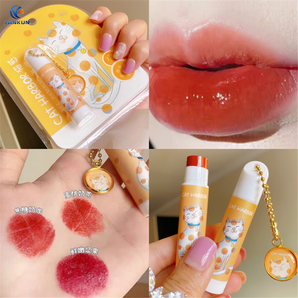 Dễ Thương (Hàng Mới Về) Son Môi Hai Trong 1 Không Phai Lâu Trôi Thiết Kế Hình Mèo Đáng Yêu | BigBuy360 - bigbuy360.vn