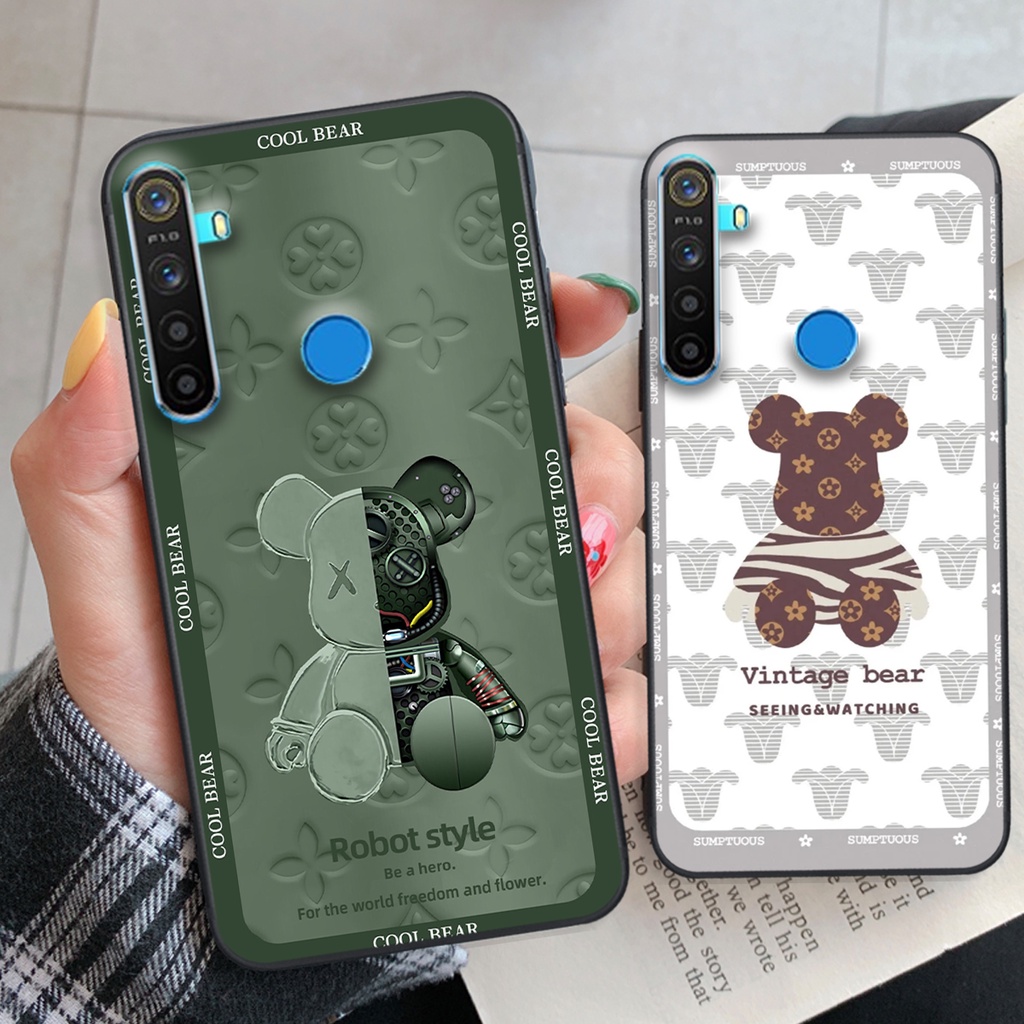 Ốp lưng Realme 5 / REALME 5I / Realme Q / REALME 5 Pro / REALME C3 mẫu BEARBRICK/ Kaws thể thao cá tính,cute,giá rẻ