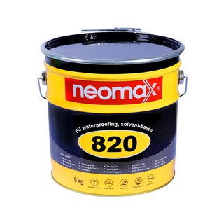 Sơn chống thấm neomax 820 loại 8kg  gốc polyurethane chống thấm cho mái nhà, nhà vệ sinh, ban công