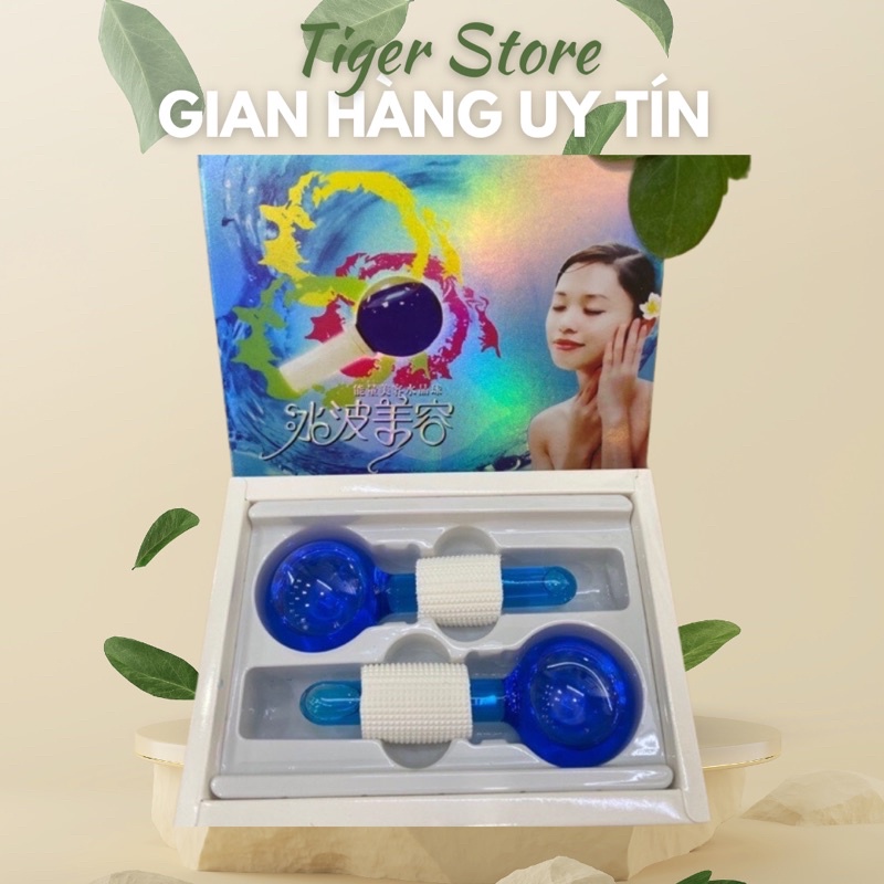 Quả cầu lạnh massage mặt chăm sóc da 1 đôi