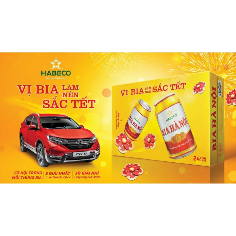  Bia Hà Nội lon 24x330ml [GIÁ KHÔNG LÃI]