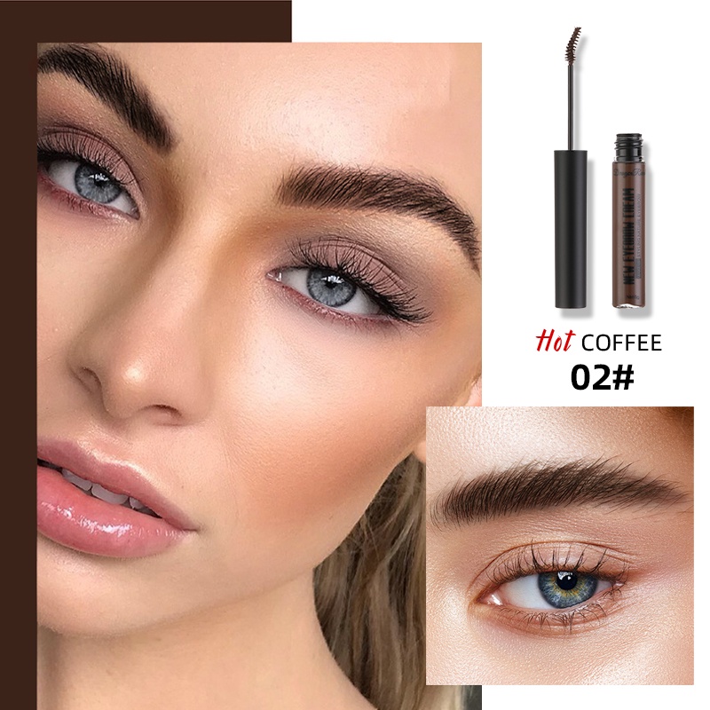 Gel Định Hình Lông Mày 3D Màu Sắc Trong Suốt Tự Nhiên Kèm Cọ / Kem Lót Trang Điểm