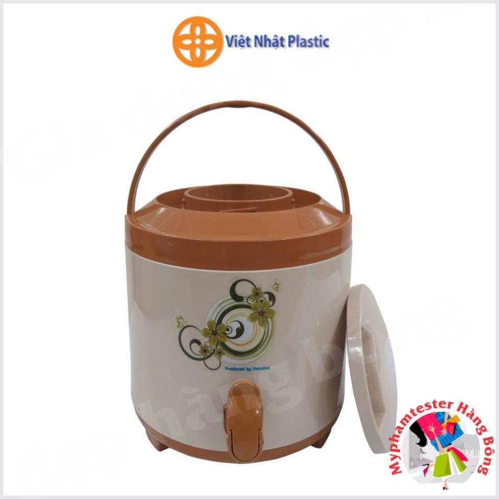 Bình giữ nhiệt nóng lạnh 6L/8L/10L nhựa Việt Nhật có vòi tiện dụng