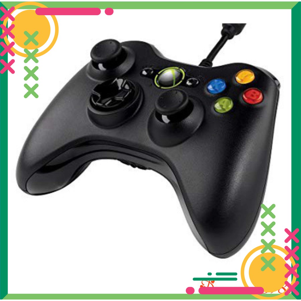 [FREE SHIP] Tay Cầm Chơi Game Có Dây Microsoft Xbox 360 Hỗ trợ tất cả các thiệt bị Android , PC , Xbox, Androi TV