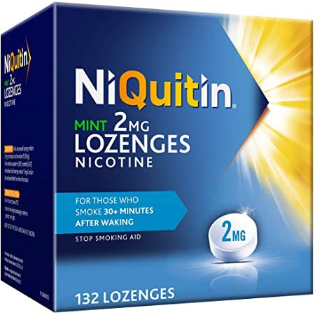 Kẹo ngậm cai thuốc Nicotine 2mg hộp 132 viên (Châu Âu) Date Mới +2023