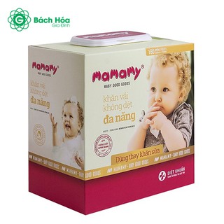 [Không quàTặng]Combo 4 hộp Khăn Khô Đa Năng Mamamy 180 Tờ