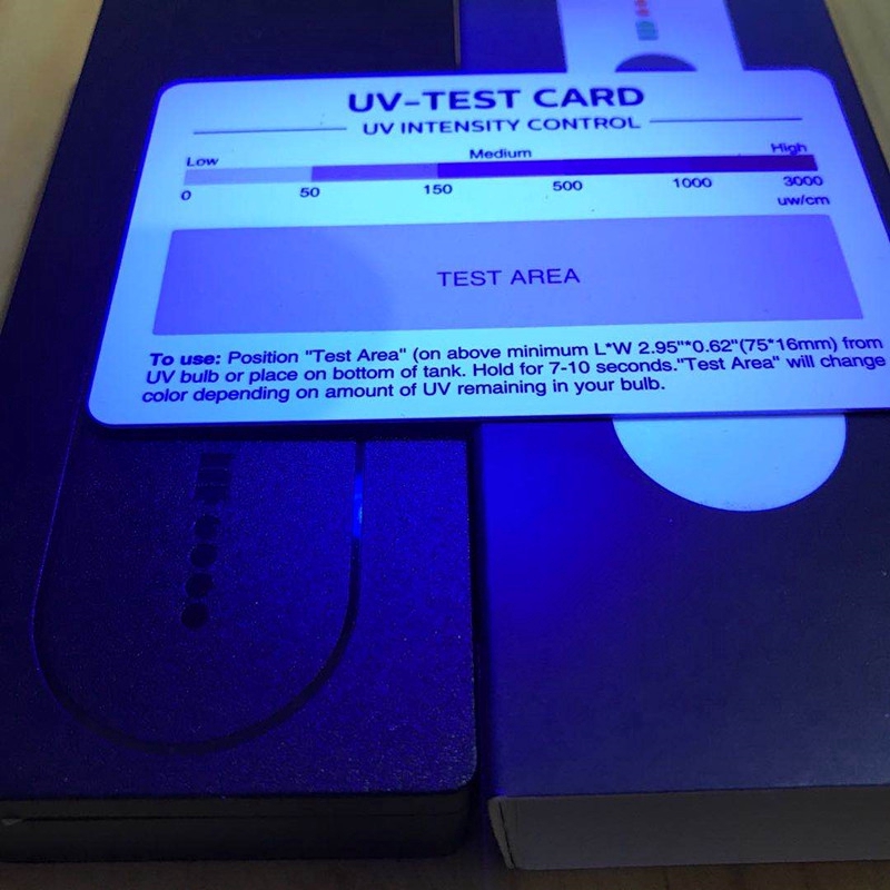 Thẻ Card PVC cứng kiểm tra tia xanh lam/ tia cực tím/ tia UV chuyên dụng (1 cái-chọn mẫu)