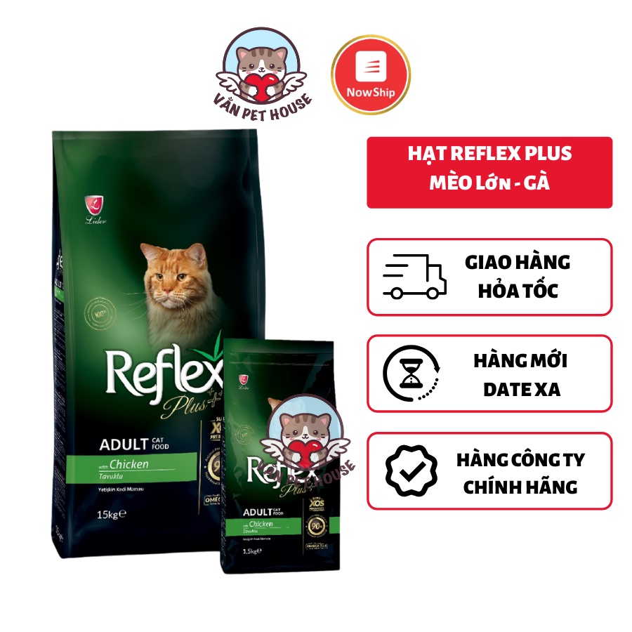 Hạt Reflex Plus Mèo Lớn Adult 1.5kg Vị Gà - Dinh Dưỡng Cao Cấp