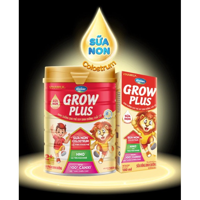 Sữa Grow Plus 1+,2+ 850g đỏ(dành cho trẻ suy dinh dưỡng thấp còi)