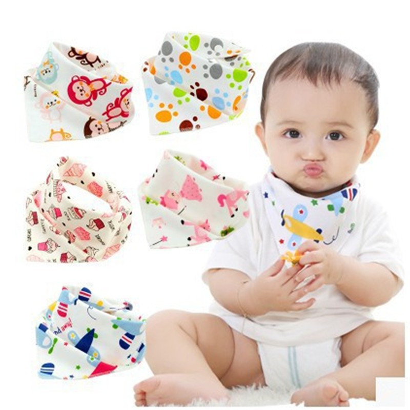Yếm Ăn Cotton Dễ Thương Cho Bé