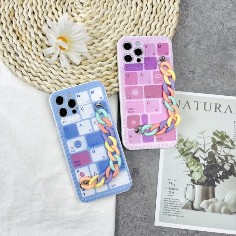 Ốp Iphone nhựa dẻo dây xích dễ thương cho Iphone 6/6s/6 plus/7/8/7 plus/8 plus/X/Xs/Xs Max - CITYCASE