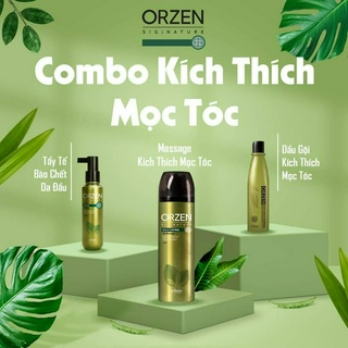 COMBO DẦU GỘI 300ML + MASSAGE HỖ TRỢ MỌC TÓC ORZEN