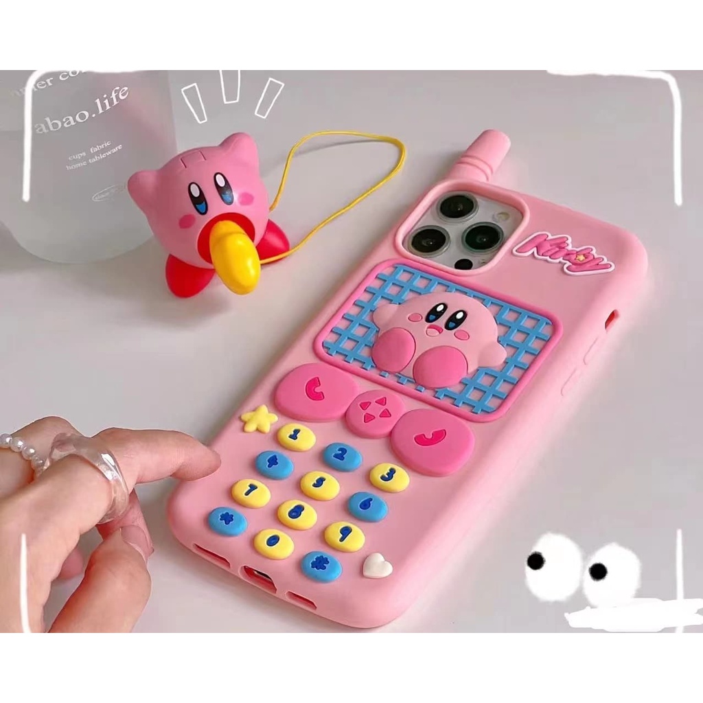 Ốp Điện Thoại Chống Sốc Kiểu Hoạt Hình Kirby Vui Nhộn Cho Iphone