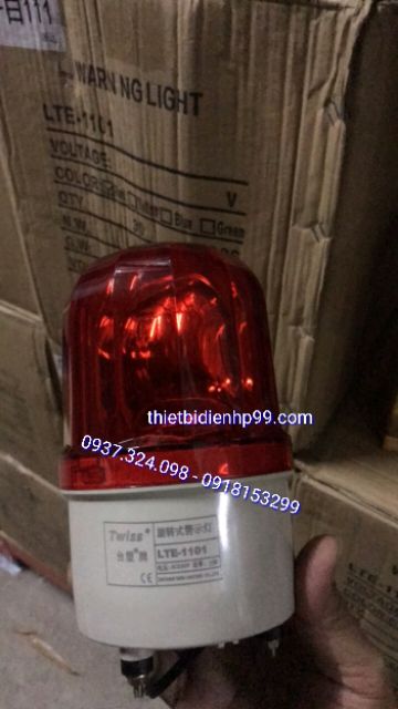 Đèn quay cảnh báo công trường có còi 12V, 220v,24vol LTE-1101J