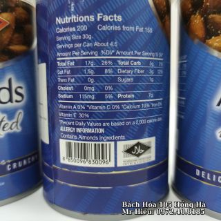 [Hỏa Tốc] Hạnh nhân Muối Blue Diamond 130g