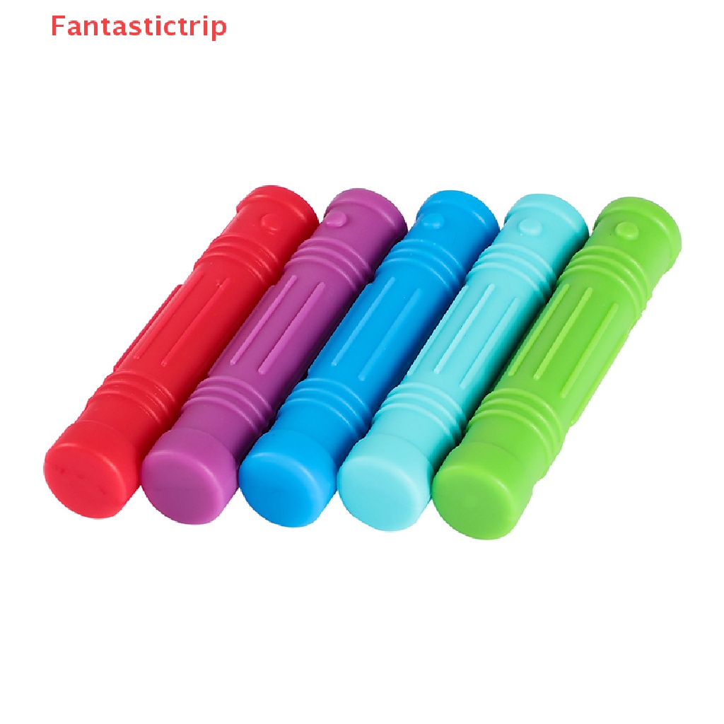 [Fantastictrip] 1 Cây Bút Chì Đồ Chơi Gặm Nướu Bằng Silicon Có Nắp Cảm Biến Mới
