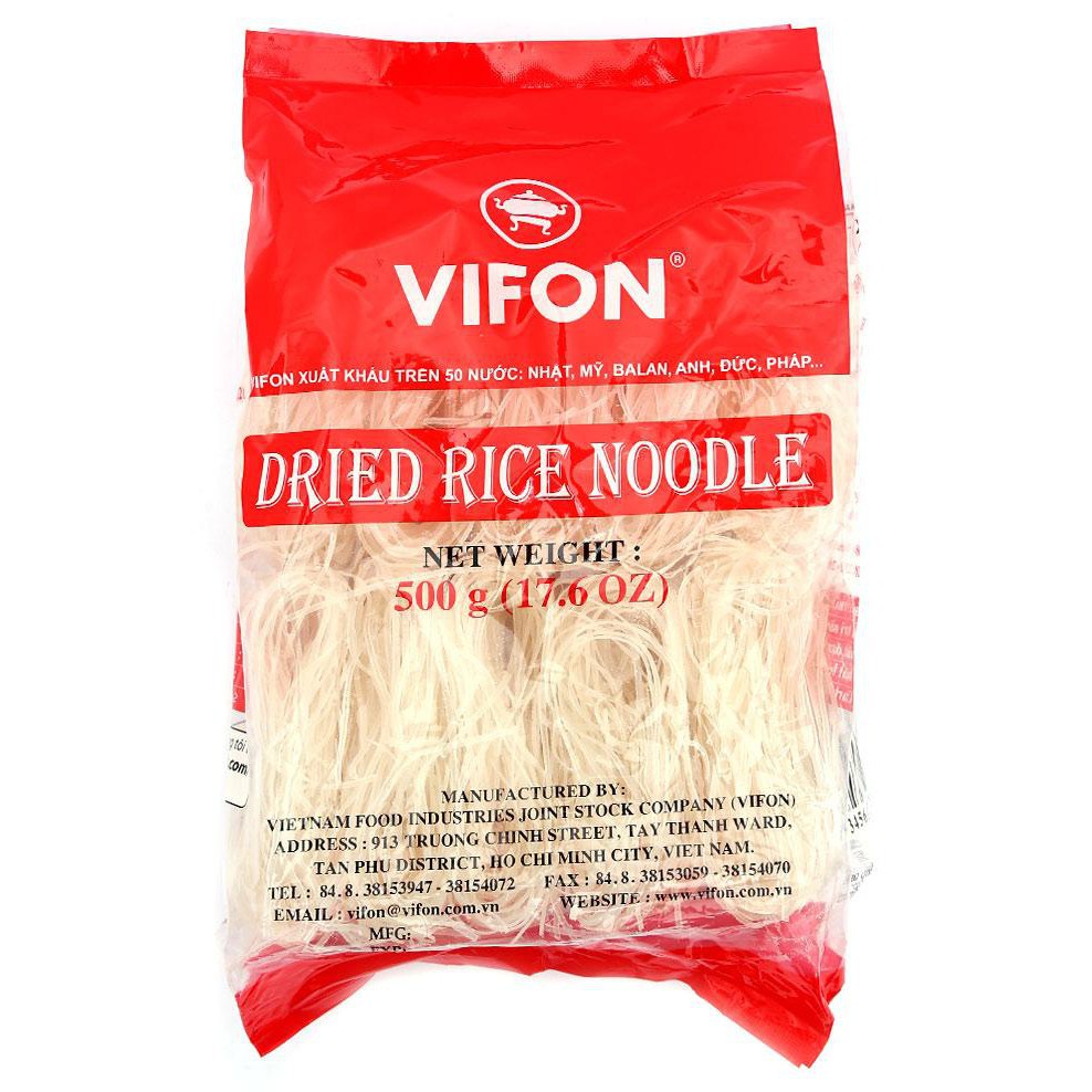 Hủ Tiếu Khô Vifon Gói 500G (nguyên liệu làm hủ tiếu siêu ngon)