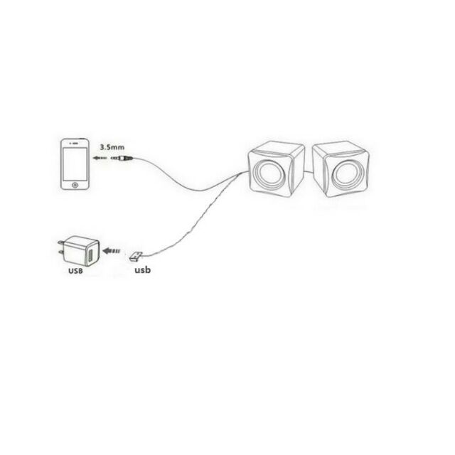 Bộ 2 đôi loa vi tính xí ngầu g101 cắm nguồn usb-DC1038