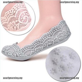 Vớ ren cotton chống trượt cổ thấp dành cho nữ