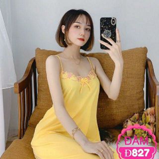 Đầm mặc nhà nữ thun lạnh mềm mát