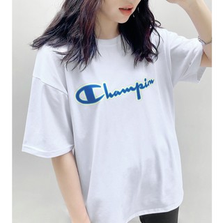 Áo Thun Logo Champion Màu Trắng