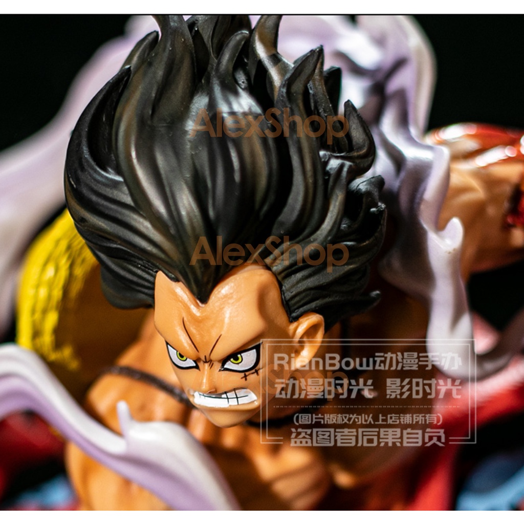 XÃ KHO  [31cm] Luffy Gear 4 Mô Hình Nhân Vật Làm Bằng Tay OnePiece