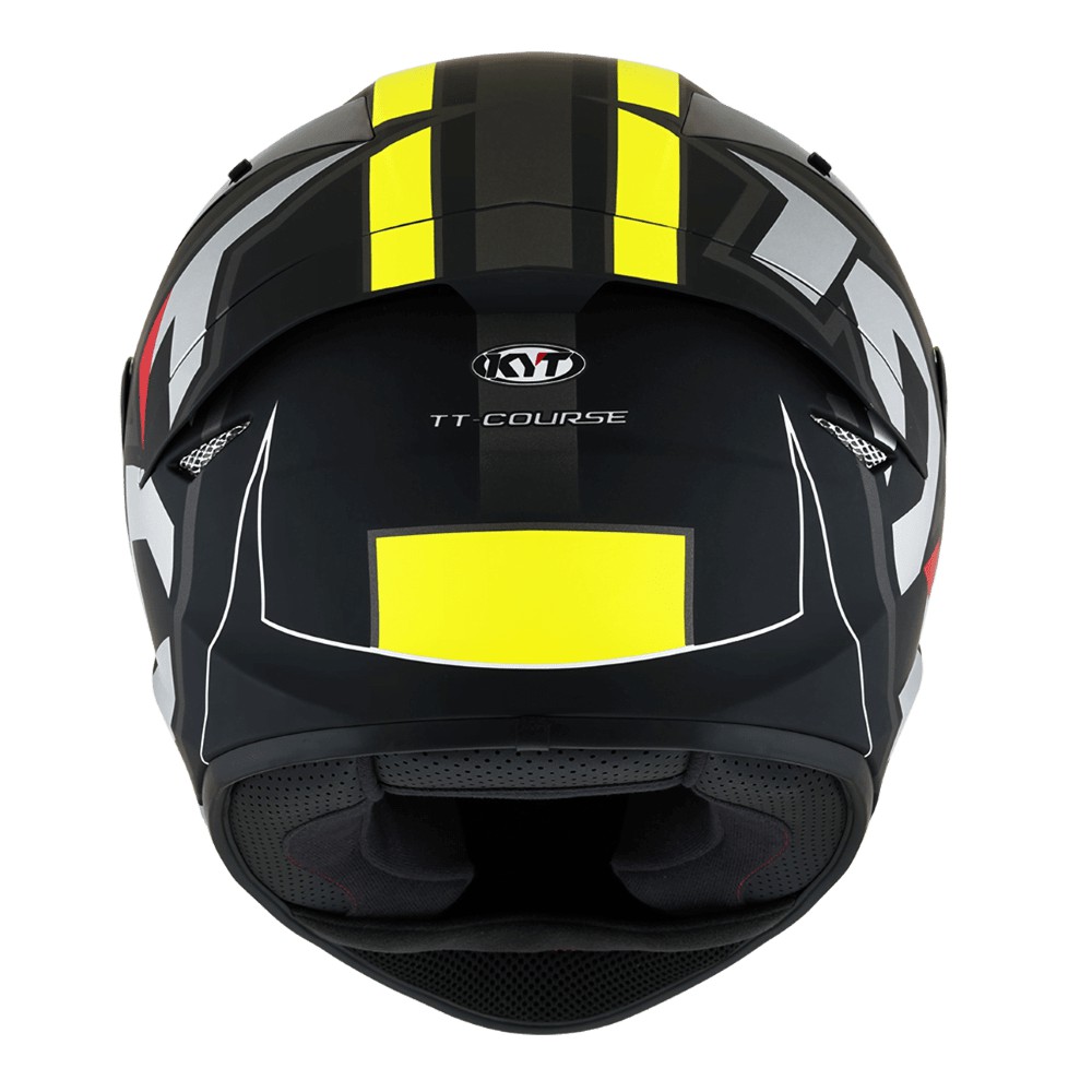 TẶNG KHÓA - Mũ Bảo Hiểm Fullface KYT TT Course Electron Matt Black/ Yellow - Cao cấp, hàng chính hãng bảo hành 12 tháng